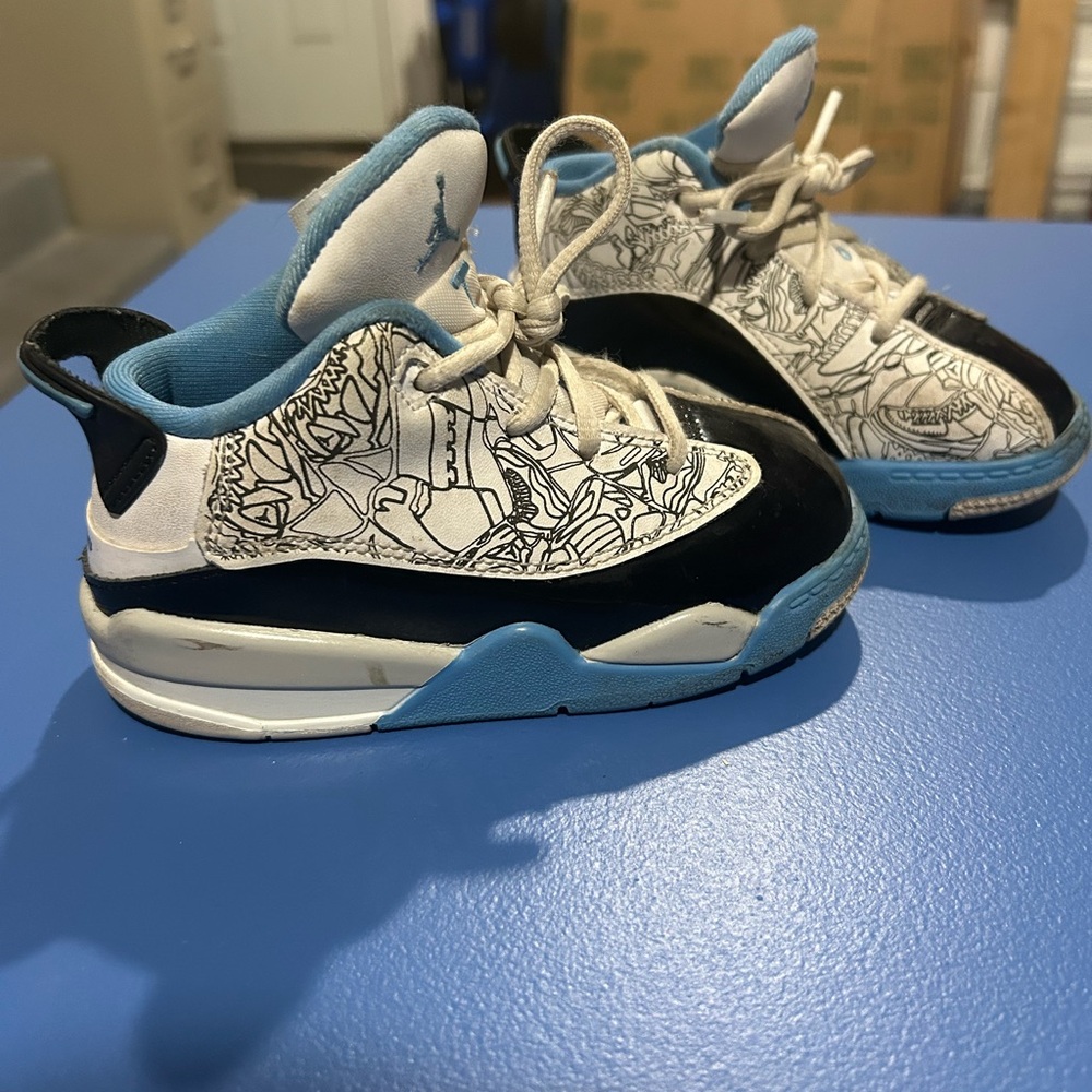 Jordan Dub Zero Toddlers Style : Dv1358-114 Size 8C White/University Blue-Black